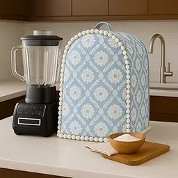 Mixer & Jar Cover|Frosted Florals Durable 450 High GSM Machine Washable & Dustproof Cover–Fits Philips, Sujata, Bajaj, Preethi, , Kent, Havells, Lifelong |Kitchen Decor, Diwali Gift|THROWPILLOW.IN-picture-60