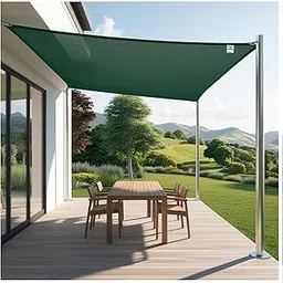 ARMORX Shade Net/Shade Cover for Garden, Greenhouse, Privacy Fencing - UV Stabilized 75% Sun Block with Eyelets Attached for Easy Installation - Green - 10ftx10ft image 1