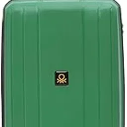 united colors of benetton Polypropylene Wayfarer Unisex Hard 8 Wheels Double Spinner Luggage - Ben Green, TSA Lock 56 CM Cabin Trolley Bag,Small-picture-43