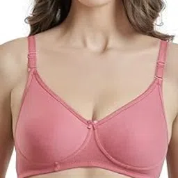 maroon Black Cotton Blend Non Padded Full Coverage Seamless Wirefree Women 201 Pack of 1 T-Shirt Bra-picture-41
