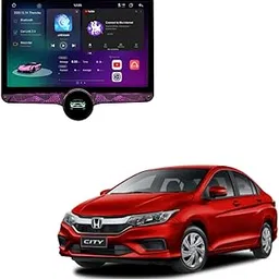 Automobile Villa Gemstone Car Single Knob Stereo 4GB/64GB Ram Display with Android 13, 4K HD Screen,CarPlay&Android Auto, WiFi,LED Controls, Compatible for Honda City Type 5-picture-26