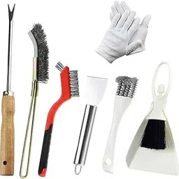 FABLOFT® 7X Bird Cage Cleaning Brush Tools Set Small Animal Bird Poop Remover Scraper-picture-15