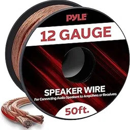 50ft 12 Gauge Speaker Wire - Copper Cable in Spool for Connecting Audio Stereo to Amplifier, Surround Sound System, TV Home Theater and Car Stereo - PSC1250-picture-21