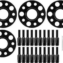Hubcentric Wheel Spacers Replacement, 20mm Standard Specification Hub Flange Plate M14x1.5 for Auto Accessories(Black)-picture-31