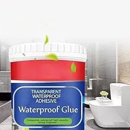 300GM Crack Seal Glue With Brush Transparent Waterproof Glue for Roof Leakage Crack Seal Agent Roof Water Leakage Solution Water Proof Glue Waterproofing for Pipe Wall Tiles (PACK OF 3) image 1