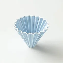 Origami Ceramic Medium Coffee Dripper, for 2-4 Cups, Pour Over Coffee Maker for Manual Coffee Brewing, Cone Shaped Dripper, Durable & Heat-Retaining, Home, Café, Barista Accessory (Matt Blue, Medium)-picture-36