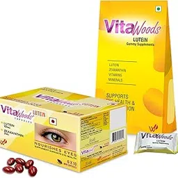Waypham Vitawoods Lutein Capsules for Eyes Health With Vitawoods Lutein Gummy-for Age 3 yrs. & Above to Support Eye Health & Clear Vision, Mango Flavoured (Combo)-picture-61