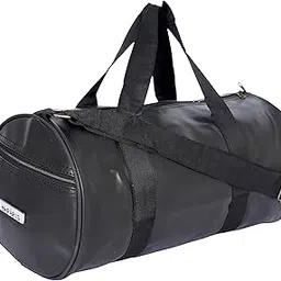 mw paris 25 L PU Lather Medium Capacity Duffle, Gym Sport Bag for Men and Women (Black)-picture-44