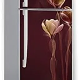 Ainan Decor Pink 3D Flower Leaves Petals Fridge Sticker Decorative Refrigerator Door Wallpaper self Adhesive Vinyl Fridge wrap Decorative Wall Sticker (PVC Vinyl Multicolor) Size 60x160 cm-image-28