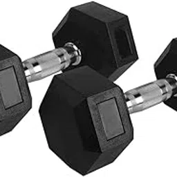 USI UNIVERSAL Dumbbells Set For Home Gym, Dumbbells Set of 2, Professional Rubber Steel Dumbbell Set, Dumbbell Set For Home Workout, Rubber & Alloy Steel (10kg Set of 2 Hex)-picture-20