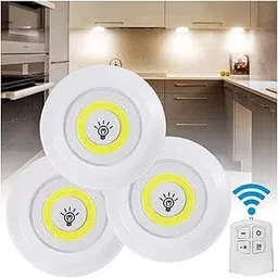 Advanced Remote Control Light for Bedroom Wardrobe Warm-COB-3 Light+1 Controller Brightness Adjustable Wireless Dimmable Touch Sensor Control Night Lamp-image-86