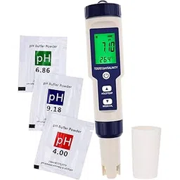 Pentype Multi-Paramater 5 in 1 Water Quality Tester (pH/TDS/EC/Temp/Salinity) Waterproof Digital Meter Home Analysis Industrial Lab-picture-21