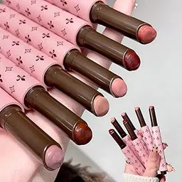 Gege Bear Condensed Translucent Solid Lip Gloss | Mesmerizing Shades Coffee Peach Nude Collection | Ultra-Glossy Non-Transfer Formula | Long Lasting Lip Moisturizer | Hydrating Shea Butter | Sleek Fleur-de-Lis Design | Silky Non-Sticky Texture | Ultimate Gen Z Women Lipstick Experience (02# Peach Heart Barley, 1.8g)-image-33