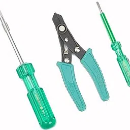 TAPARIA, 3 PC SET, 1 x 2 in 1 SCREWDRIVER, 1 X NEON tester & 1x WIRE STRIPPER (5”), (904, 814, WS 05). Used for Industrial application, DIY, Electricals, Carpentary, Professional and Home use.-picture-13
