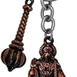 Religious Lord Pawanputr Bajrangbali Hanuman With Gada Copper Zinc And Metal Keychain For Men And Women SKey2022569-image-72