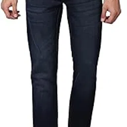 cantabil Men Blue Cotton Regular Fit Casual Jeans (P_MDNM00178_Carbon)-picture-12
