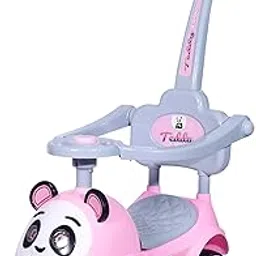 JoyRide Teddy Plus Ride On Push Musical Baby Car with Protective Arm Rest and Parent Handle, Storage, Age 1-3 Years (Pink)-picture-63