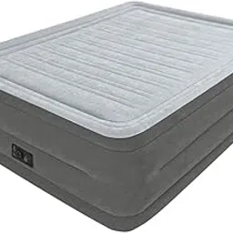 Intex Dura-Beam Deluxe Comfort-Plush Air Mattress with Built-in Electric Pump(Queen Size 22" inch)-picture-11