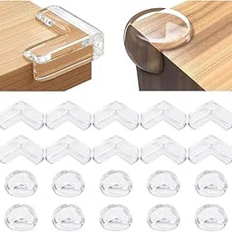 Krivi L Shape & Ball Shape Corner Protector Baby, Table Protectors for Protector Guards Clear Protectors for Furniture Protectors Guards Proof Covers Safety Pack of 20-image-28