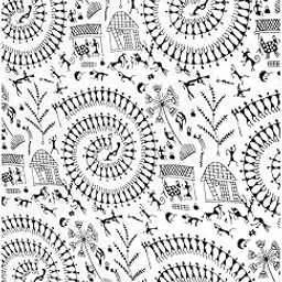 Bongo Nari Boutique Womens Cotton Printed Unstitched Blouse Piece (White - 1 metre)-picture-11