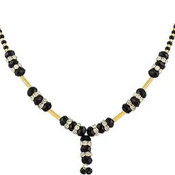 asmitta Black Beads Gold toned Mangalsutra For Women-picture-27
