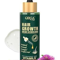 ORGATRE Hair Growth Serum for scalp - 50ml | 3% Redensyl, 4% Anagain, 3% Procapil, 1% Capilia Longa & Rosemary Oil | Scalp Treatment & Hair Tonic for Men & Women | Effective Hair Regrowth Formula-image-75