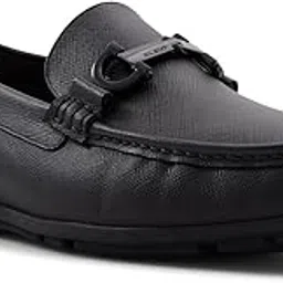 aldo ORLOVOFLEXX-INN004 Open Black Leather Moccasins-picture-57