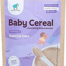 Hungry Bums Steel cut oats for Baby - 300gm | High Fibre | Plant based I High protein | Easy to Digest | No added Salt & Flavour | No Preservatives-image-4
