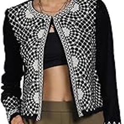label ritu kumar Women's Black Embroidered Regular Jacket-picture-17