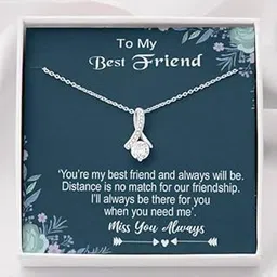 glowcent FABUNORA Special and Unique Gift for Girl Best Friend - 925 Sterling Silver Necklace Gift Set | Necklace for women | pendant for women | women necklace Gift | girls silver jewellery-picture-48