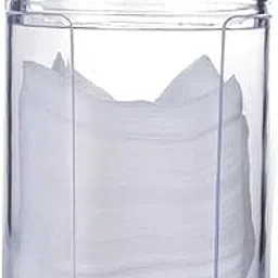 GION Transparent Cosmetic Cotton Storage Box Round Makeup Removal Cotton Wipes/Pad Dispenser Holder Containers for Makeup Room, Bathroom, Dressing Table (1Pcs)-image-27