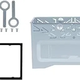 UJEAVETTE Car Stereo Radio Mounting Fitting Durable Double Din Radio Fascia Dash Mount-image-50