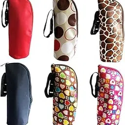 Kisangel Milk Bottle Warmer Bag Portable Thermal Insulated Feeding Bottle Tote Bag for Boy Girl Bright Red for Strollers Keeps Milk Warm for Hours Easy to Clean and Carry-picture-12
