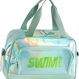 velura Beach Bag Travel Tote with Zipper Swim Tote for Gym Holiday Swimming Storage Green|1 Swim Tote|Women's Handbags & Bags| Womens Handbags & Bags|Clothing, Shoes & Accessories-picture-20