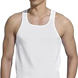 xyxx Element Combed Cotton Square Neck Vest for Men-picture-36
