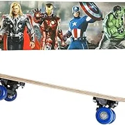 Yasamazing Fully Assemble 17 Inch x 5 Inch Big Size Double Kick Concave Skating Board 120 Kgs Weight Capacity 5 Years Kids to 10 Years Unisex Adults Skateboard Pack of 1 (Multidesign)-picture-46
