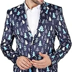 wintage Men's Polyester Christmas Blazer-picture-10