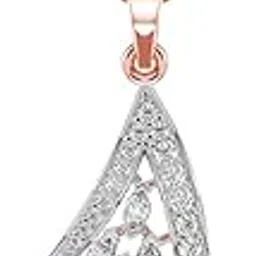 clara 925 Sterling Silver Lily Pendant Earring Chain Jewellery Set | Rose Gold Rhodium Plated, Swiss Zirconia | Gift for Women & Girls-picture-35