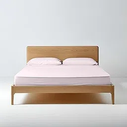 Queen Size Fitted Sheet 18 Inch Extra Deep Pocket Egyptian Cotton Fitted Sheets Elastic All Around 800 Thread Count Cooling, Soft, Breathable Sateen Weave Only Bottom Sheet 60" x 80"-Blush-picture-17