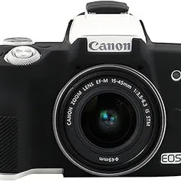 Easy Hood Case for Canon EOS M50 Digital SLR Camera, Anti-Scratch Soft Silicone Housing Protective Cover Protector Skin (Black)-image-2