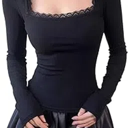 istyle can Women’s Ribbed Square Neck Puff Sleeve Top | Stretchable Regular Length for Girls & Women| Stylish Casual & Office Wear Top for Daily-picture-11