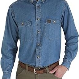 wrangler Riggs Workwear Men's Denim Work Shirt-picture-5