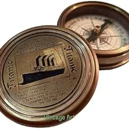 Fortifi Delivering Value Marine Brass Pocket Maritime Replica - Titanic Compass-picture-16