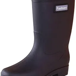 lyla Women's Rain Boots Waterproof Boots Rain Shoes for Outdoor Camping Traveling Black EU Size 37-picture-35