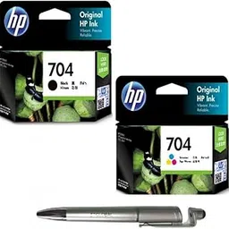 ITGlobal ® Value Pack Combo OG 704 Black & Colour (Set of 2) Ink Cartridge for HP Selected Printer With 3in1 Multi-Function Creative Mobile Phone Stand, Stylus Pen, Ballpoint Pen (Very Colors) 704 Ink-image-25