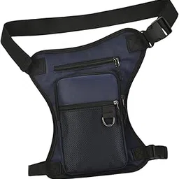 JAZZY PEARLS® Men Women Drop Leg Bag Storage Pouch Waist Pack for Riding Traveling Cycling Dark Blue-Sporting Goods-Outdoor Sports-Camping & Hiking-Hiking Backpacks-Waist Packs & Bags-1 Drop Leg Bag-image-65