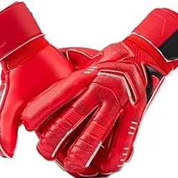 Nema NM Football Goalkeeper Gloves with Flexible Finger Guard, Strong Grip - Red- Size 10-picture-23