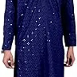Boys Blue Colour Stylish Navaratri Kurta-image-31