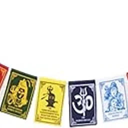 Jiyansh Traders Velvet 01 Piece Om Namah Shivay Flag Size-2 For Cycle,Bike/Motercycle,Scooter,Scurty,Temple And Many More. (Multicolor4)-image-1