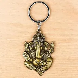 shambhava Hindu Religious & Spiritual Keyring Gift for Men & Women | Metal Lord Ganesha Keychain | Ganpati Car & Bike Key Ring | Ganesh Ji Key Holder- 8 Cm-picture-18